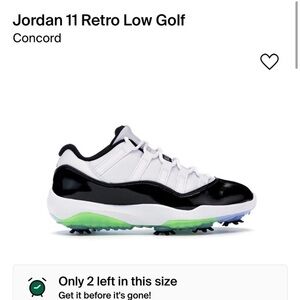 Jordan 11 low GOLF! Size 10, Box is not included.